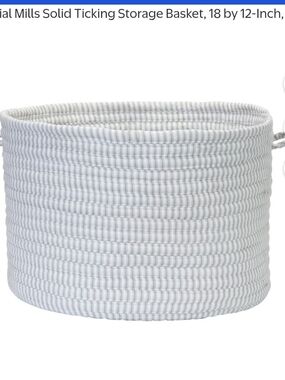 Woven Rope Storage Basket - White